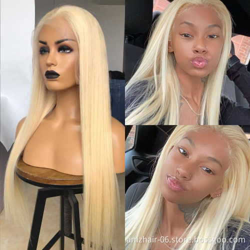 Cheap Wholesale 613 Blonde Raw Brazilian Virgin Human Hair Hd Full Lace Front Wig For Black Women Human Hair 613 Lace wig Vendor